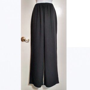 Eileen Fisher crepe georgette silk pants elastic